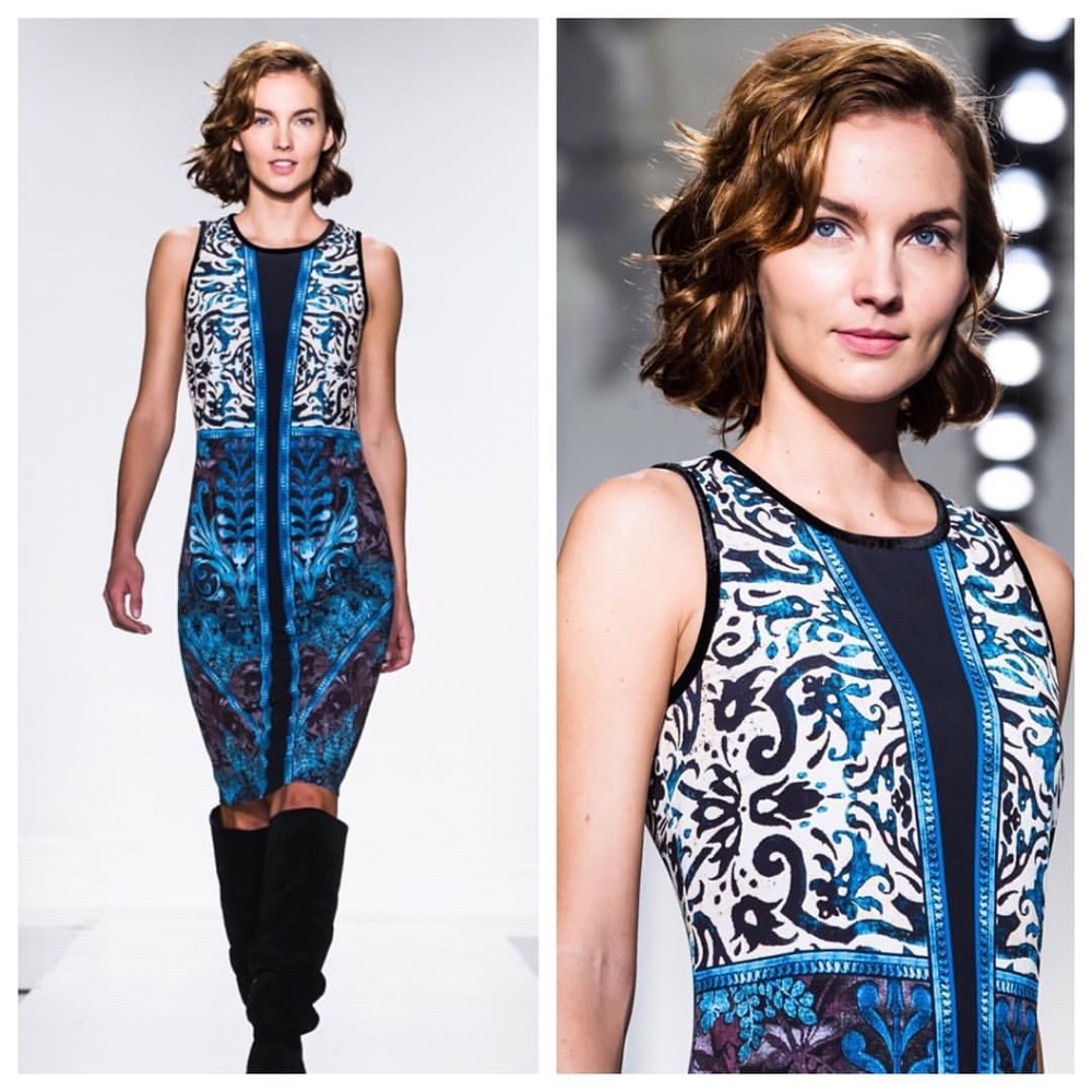 ETCETERA Vivant stretch jersey sheath dress